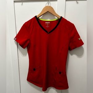 ScrubStar XS Red‎ Scrub Shirt
